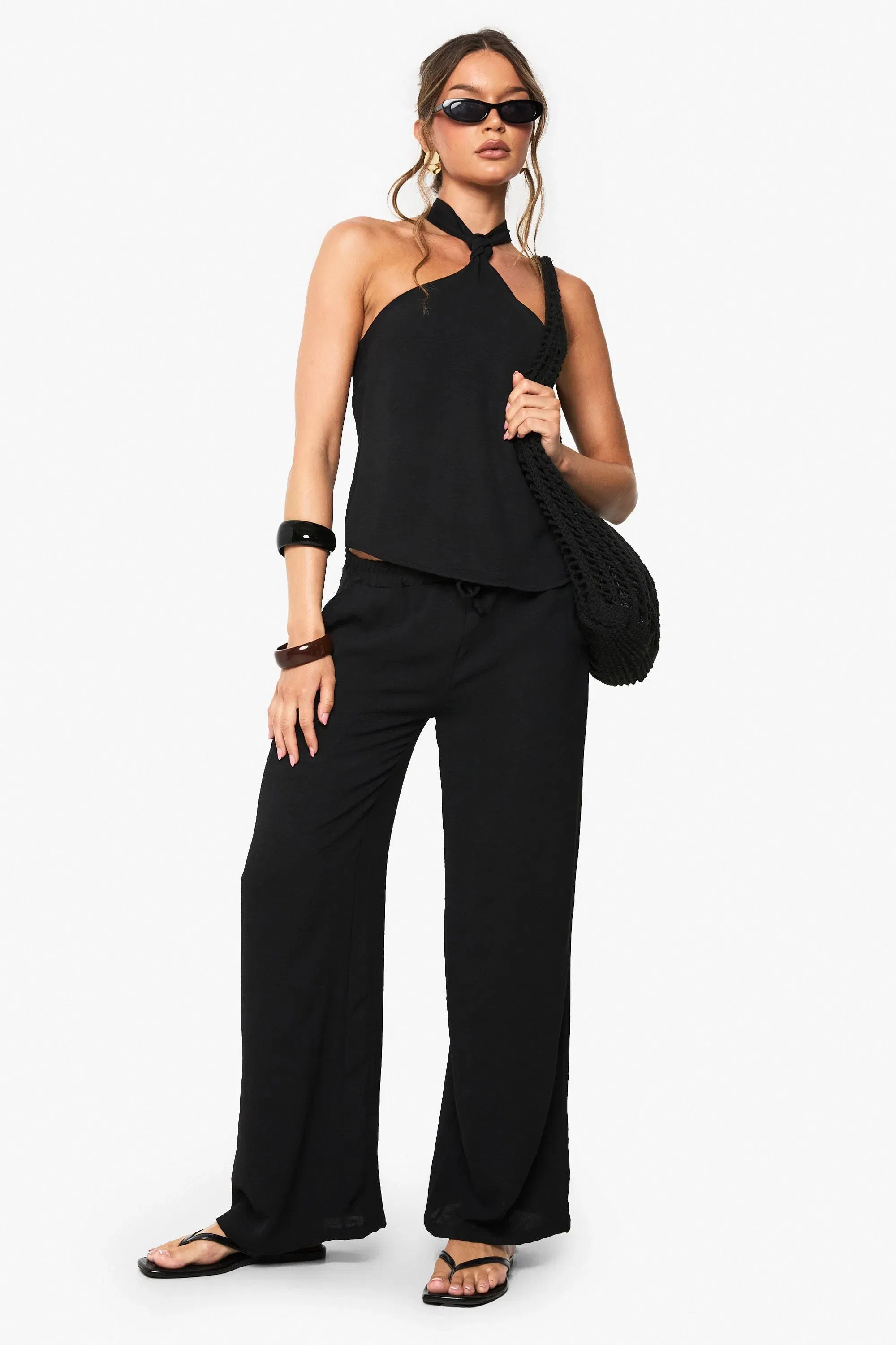 Woven Hammered Knot Tie Cami
