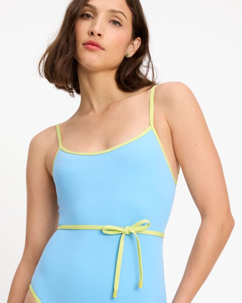 Colorblock Belted One-piece