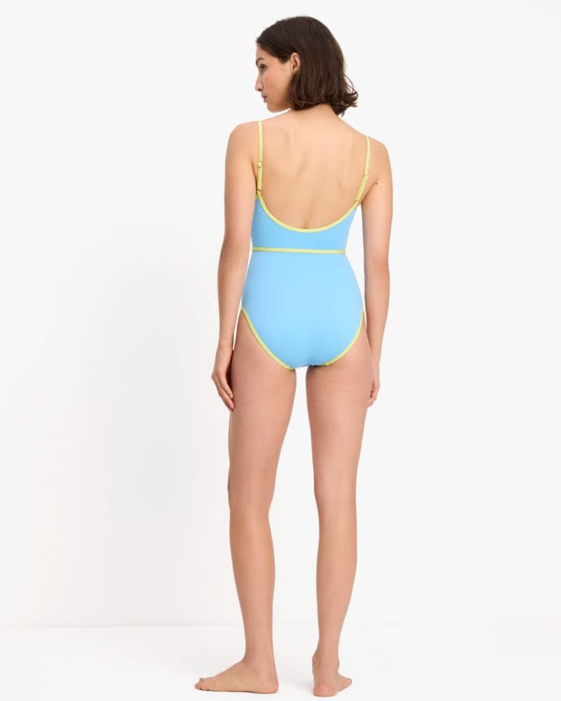Colorblock Belted One-piece