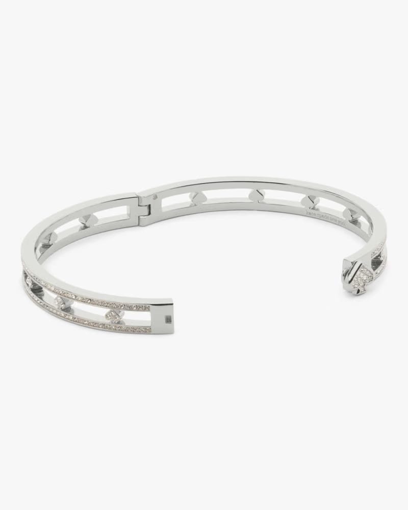 Cut To The Chase Pave Spade Hinge Bangle