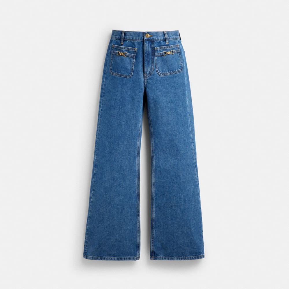 Sculpted C Denim Pants In Organic Cotton