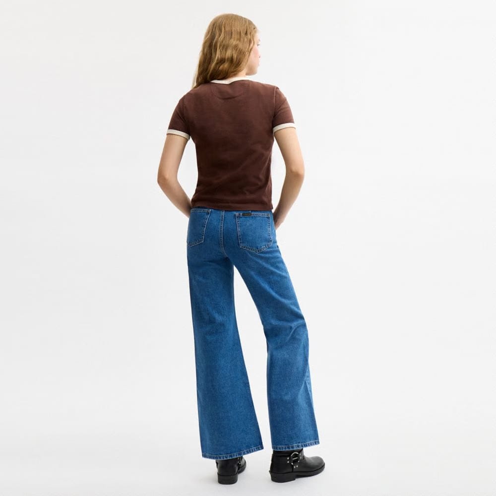 Sculpted C Denim Pants In Organic Cotton