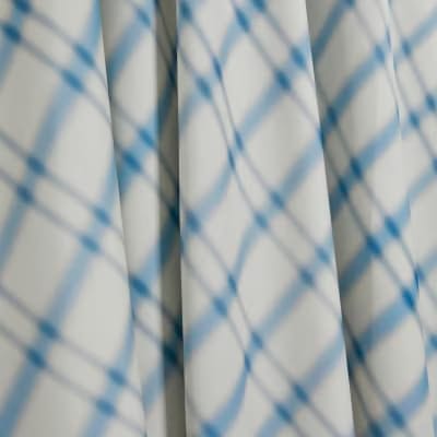 Blue Check Maxi Skirt