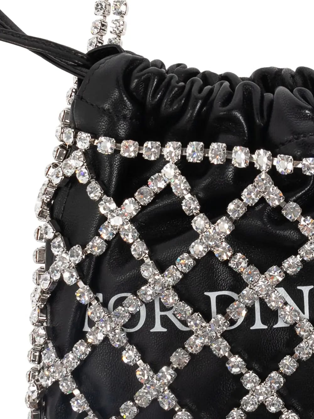 crystal-skull leather tote bag