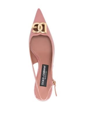 Dolce & Gabbana logo-plaque patent pumps