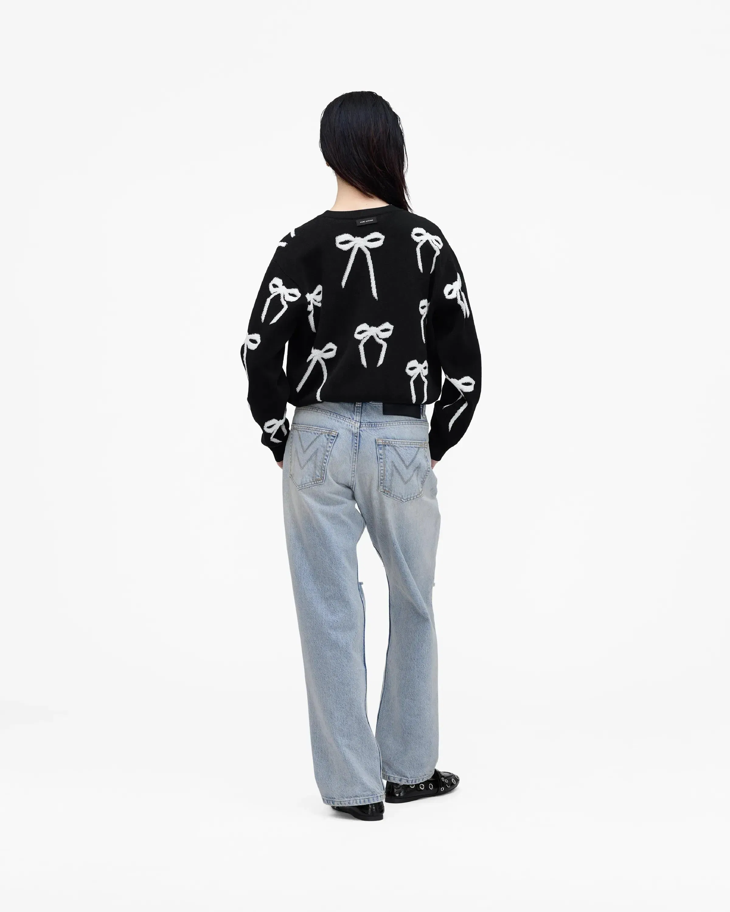 Bow Jacquard Sweater