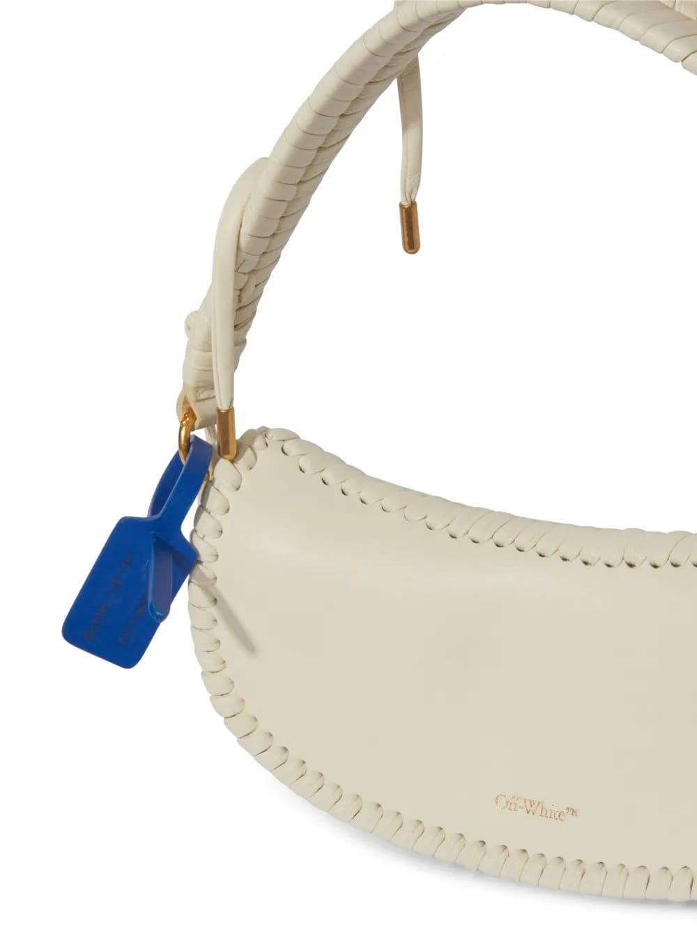 weaved leather shoulder bag