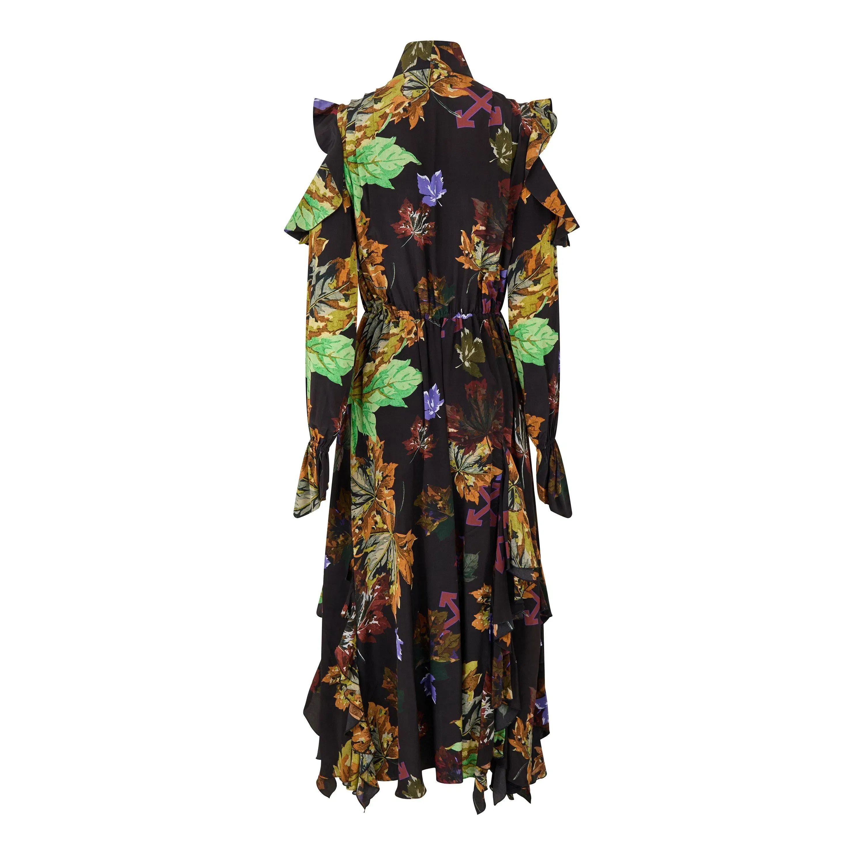 Leaves Romantic Maxi Dress, Romantic Style