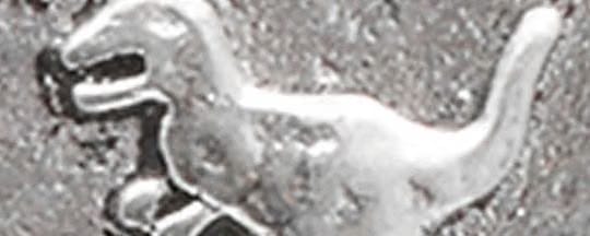 Sterling Silver Coin Single Huggie Earring