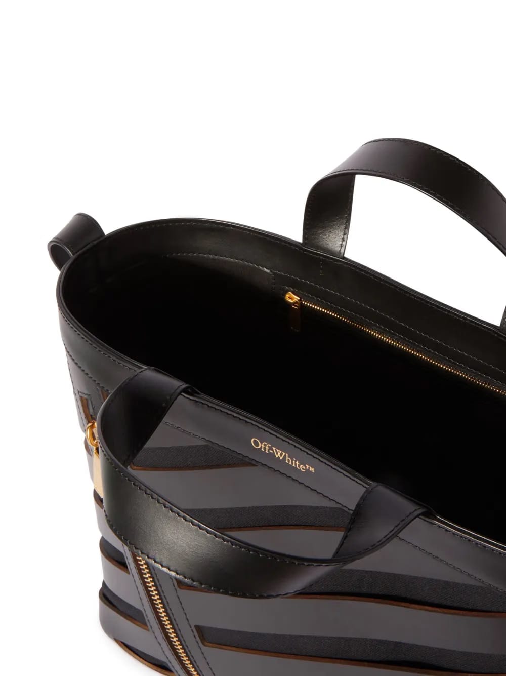 small cut-out Diag tote bag
