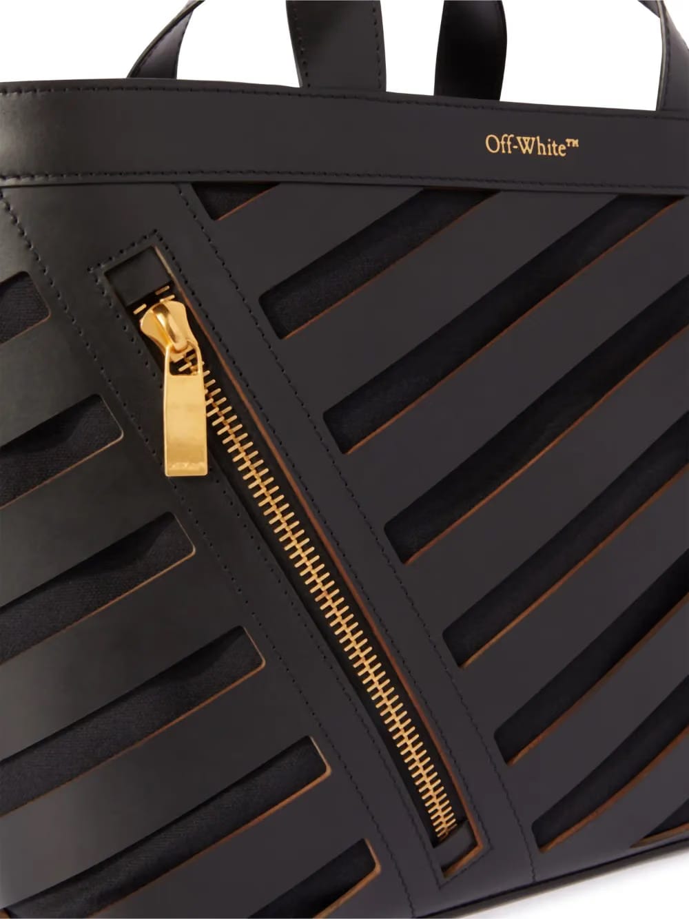 small cut-out Diag tote bag