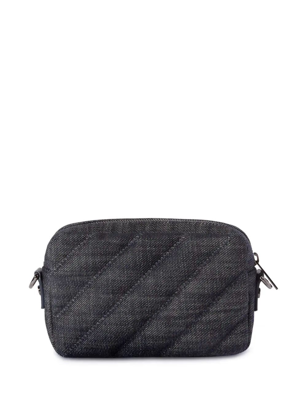 small quilted denim shoulder bag