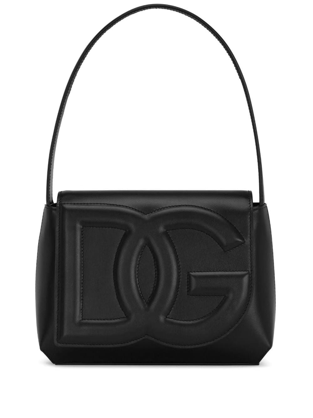 Dolce & Gabbana Logo-embossed leather Shoulder Bag