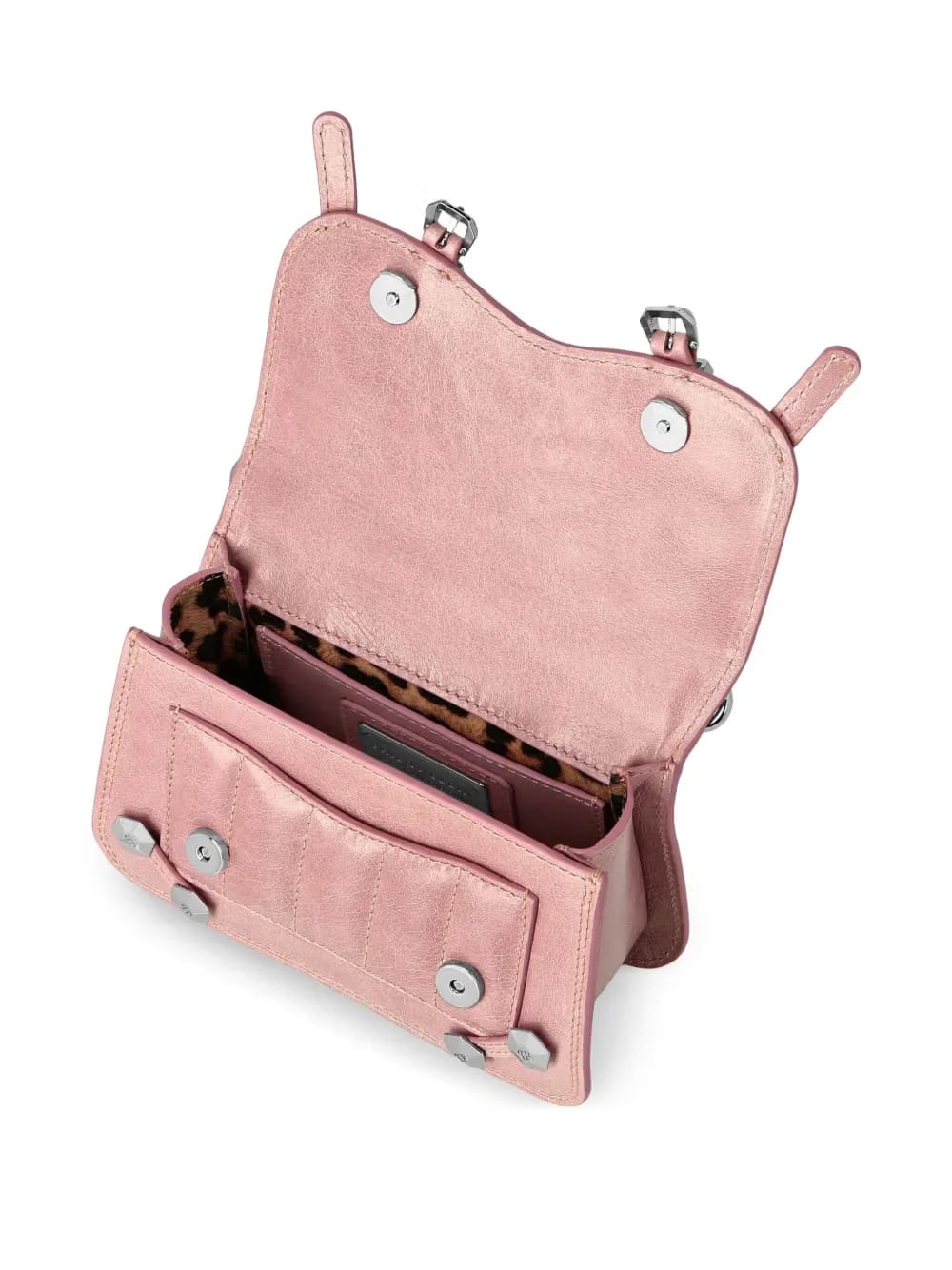 small Hexagon leather tote bag