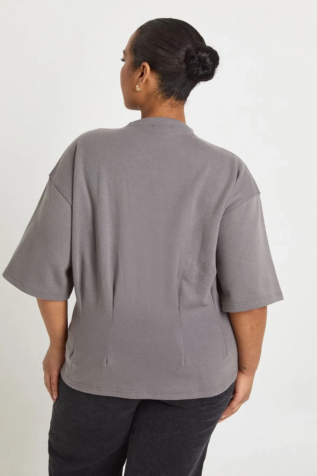 Plus Oversized Cinched T-shirt