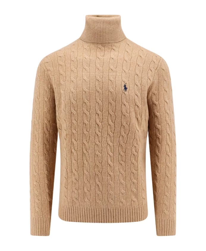 Polo Ralph Lauren Beige Ribbed Long Sleeve Sweater