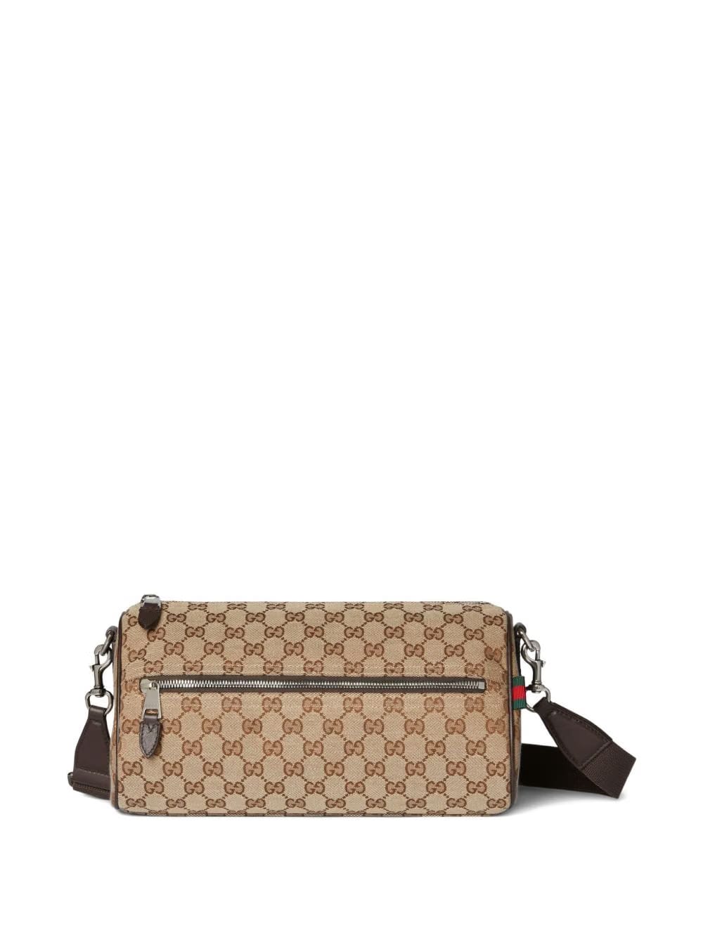 Gucci small logo-patterned cylindrical shoulder bag