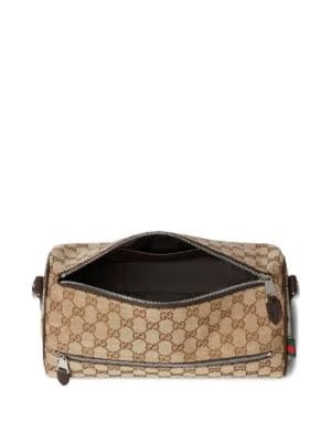 Gucci small logo-patterned cylindrical shoulder bag