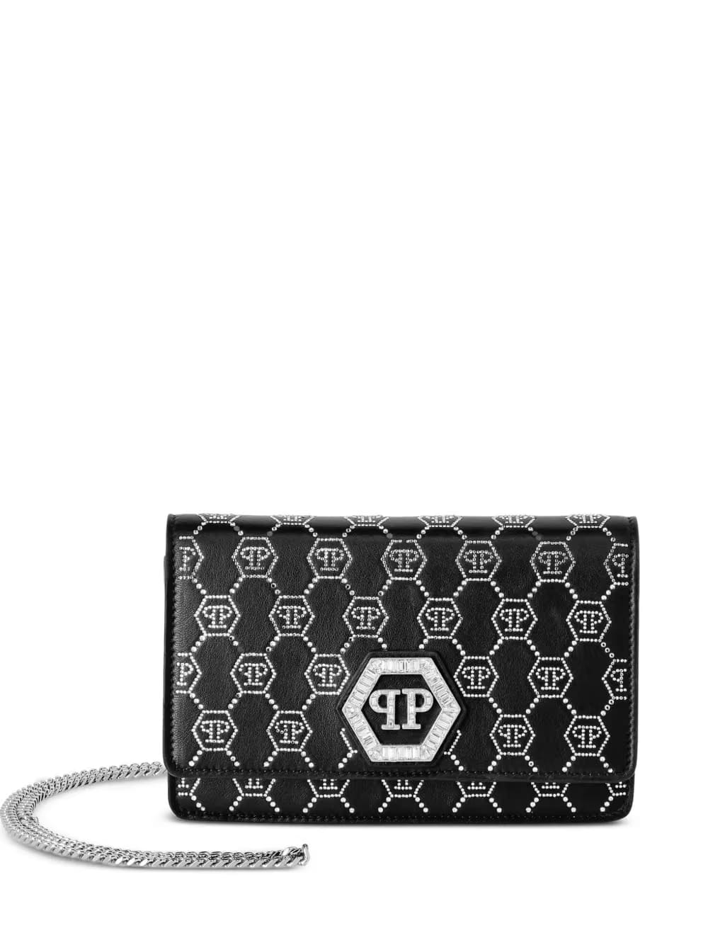 monogram chain-strap shoulder bag