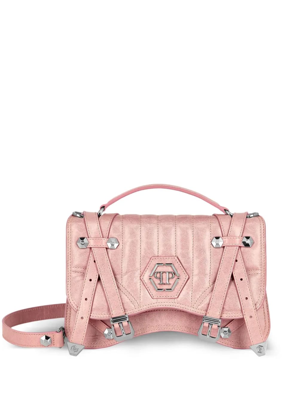 medium Hexagon leather tote bag