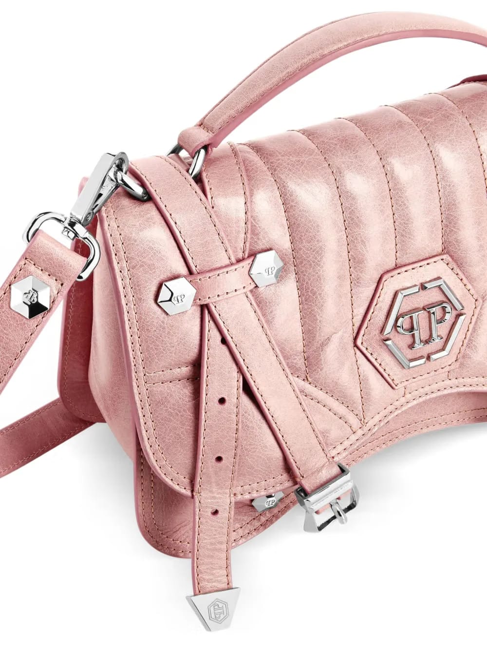 medium Hexagon leather tote bag