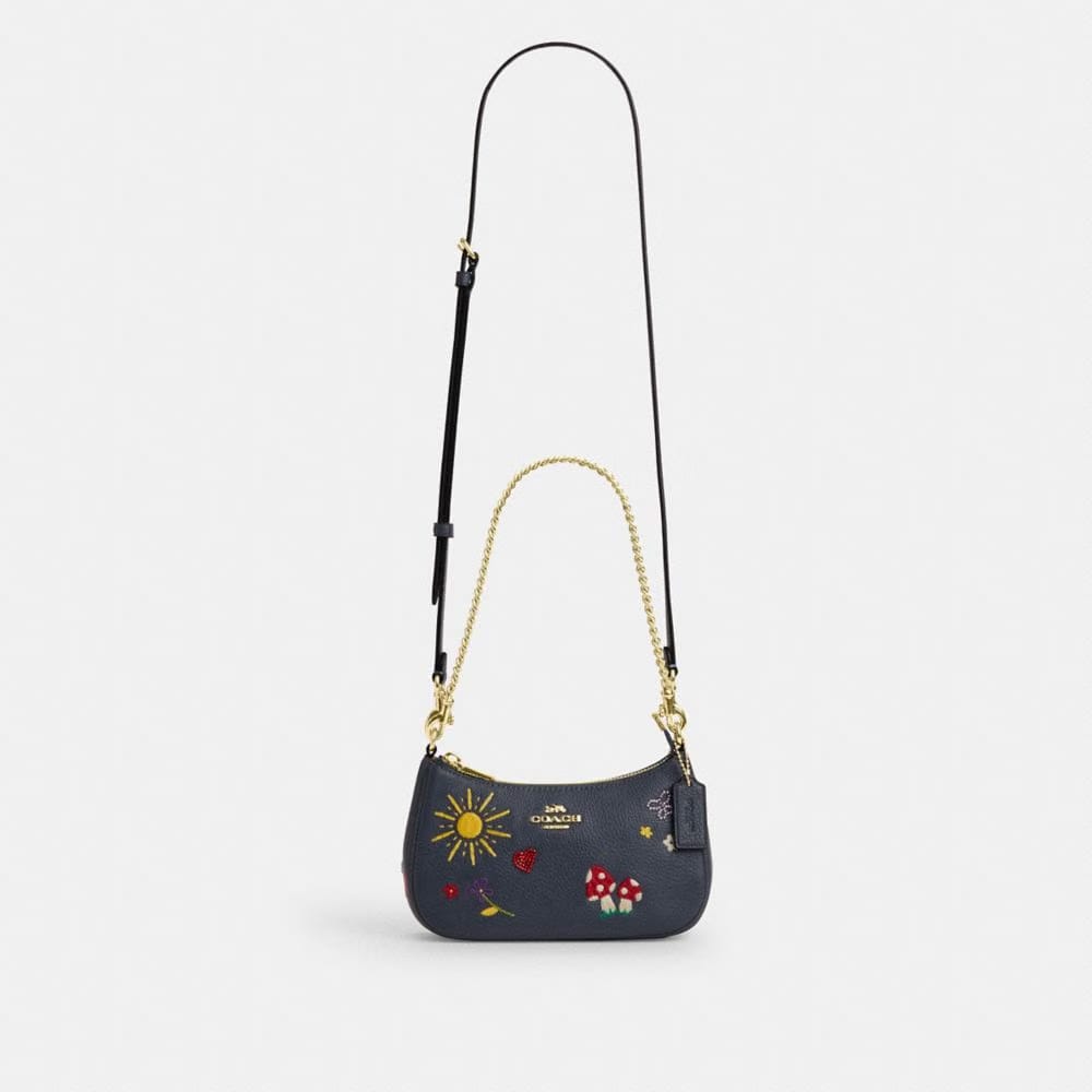 Teri Mini Crossbody Bag With Embroidery