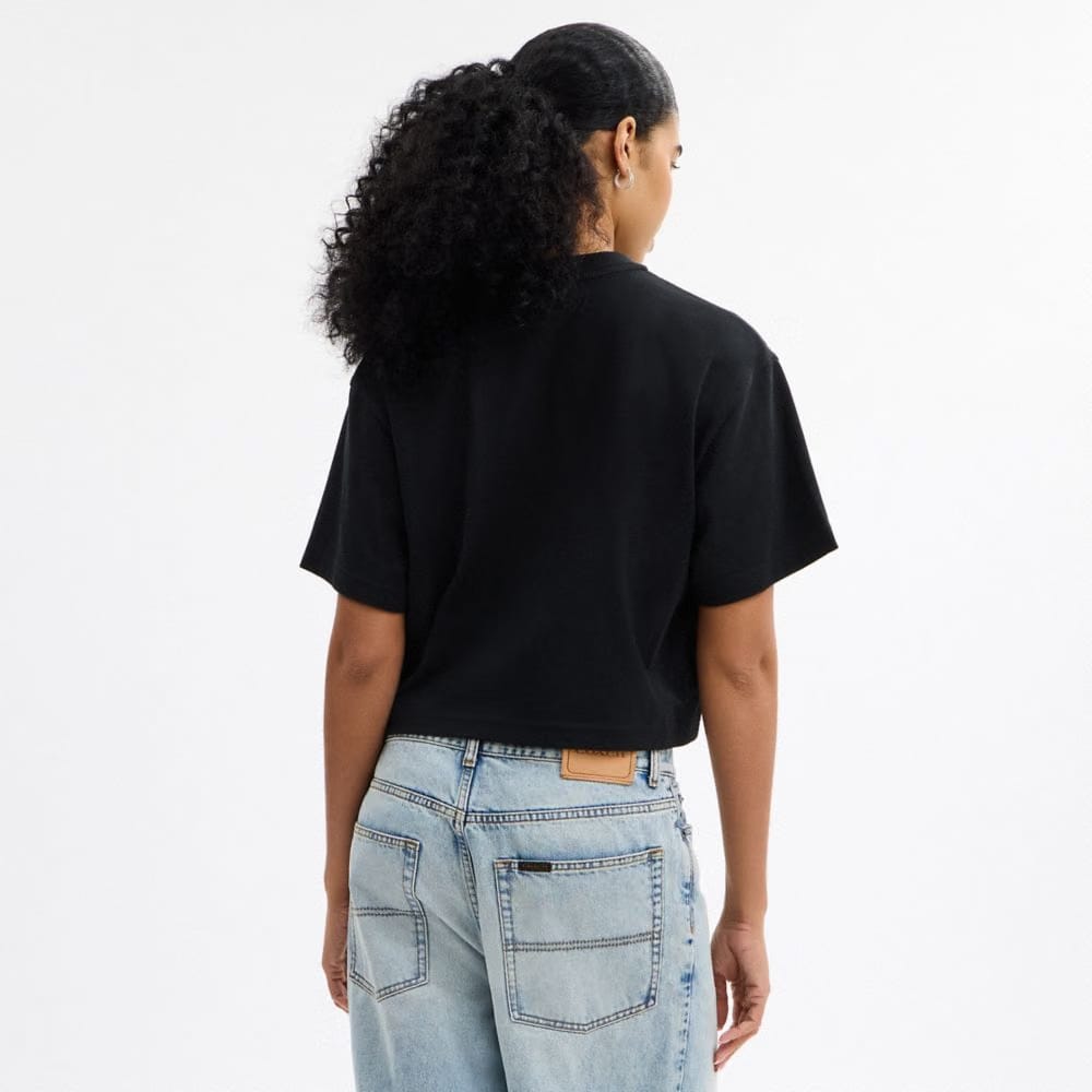 Butterfly Cropped T-Shirt