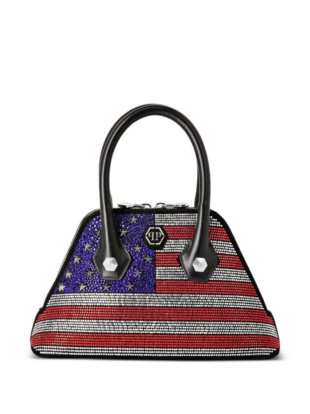 rhinestone-embellished tote bag