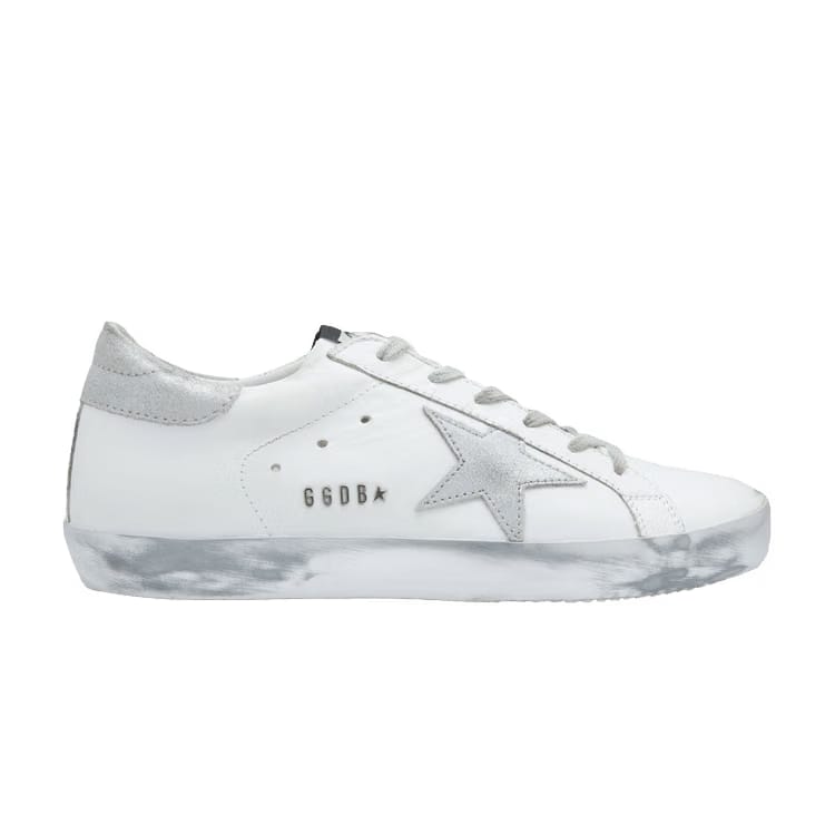 Golden Goose Wmns Superstar 'White Silver Sparkle'