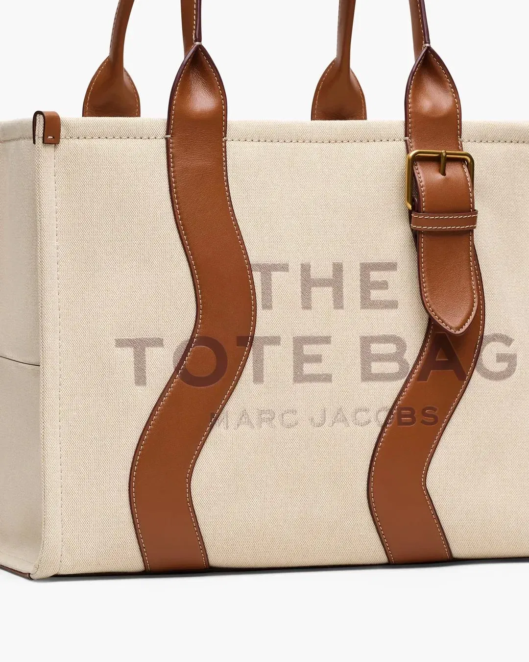 The Wavy Canvas Large Tote Bag