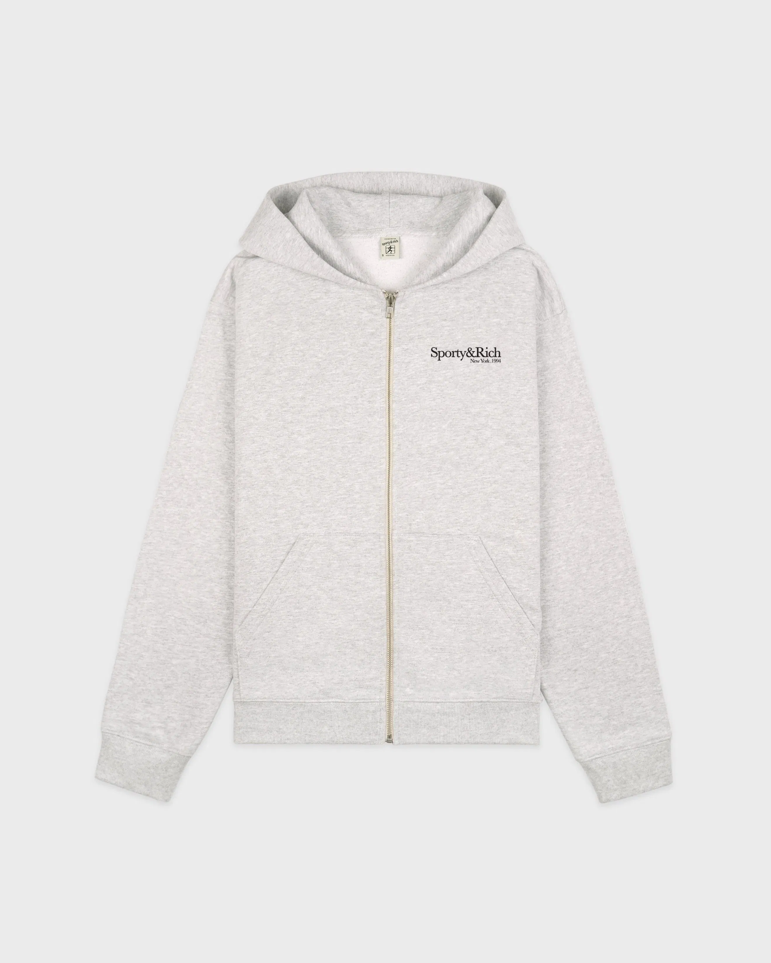 Run Club Zip Hoodie - Heather Gray/Black