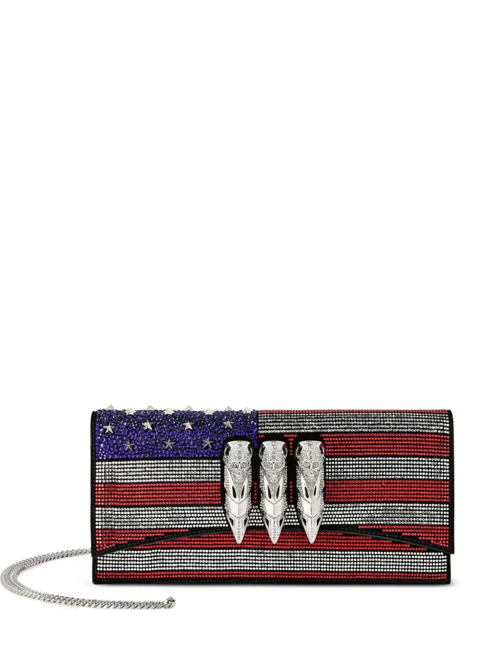 US Flag strass claw clutch