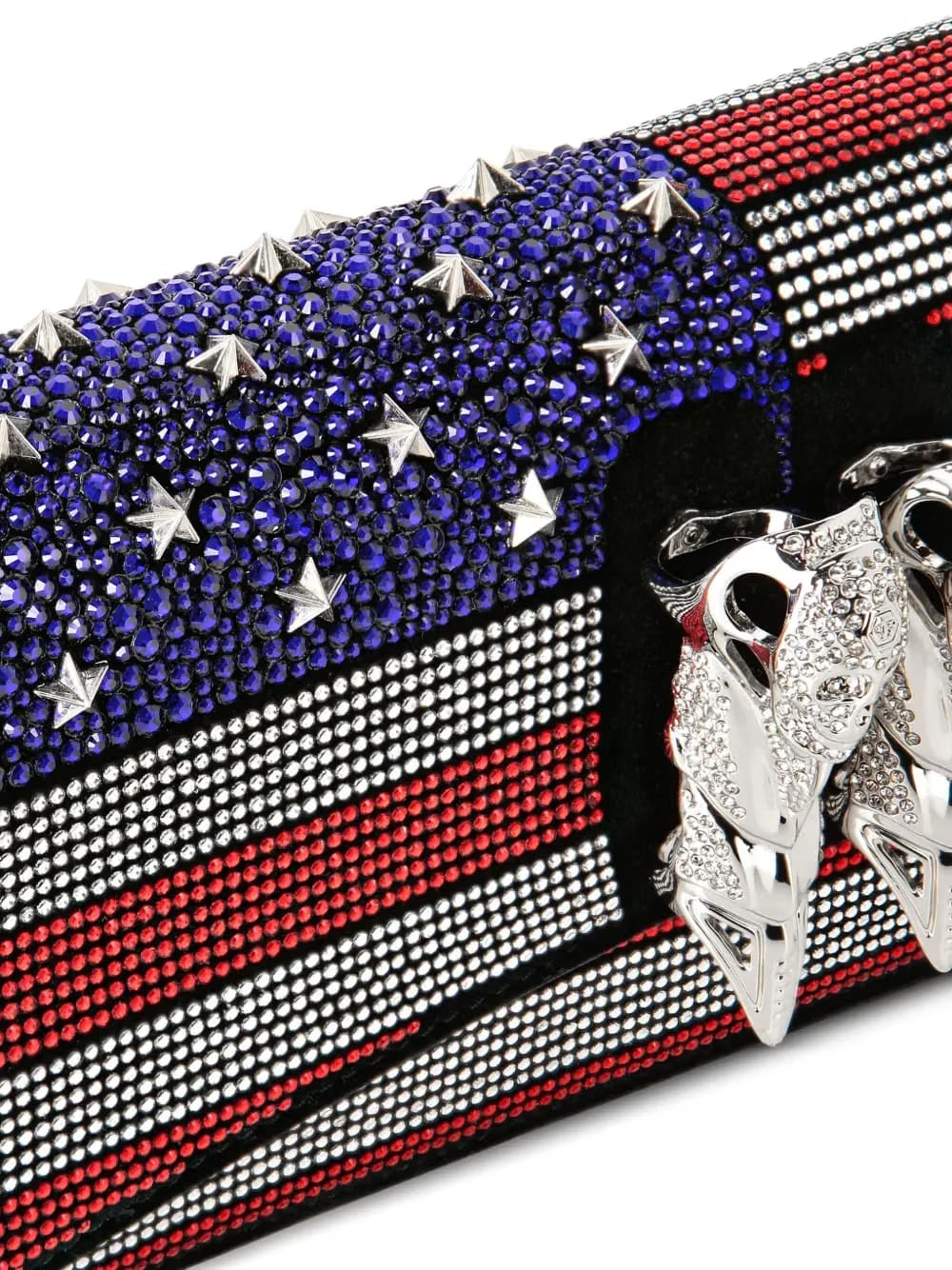 US Flag strass claw clutch