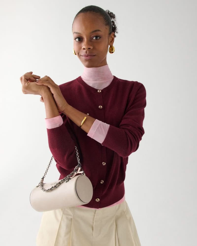 Roulette Glazed Leather Mini Convertible Bag