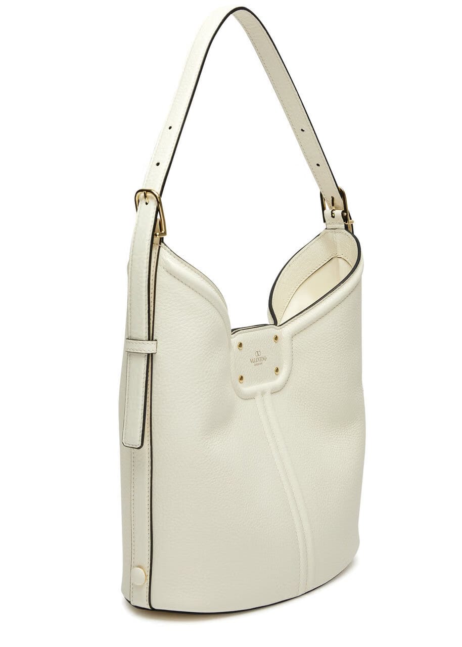 VLogo Leather Hobo bag