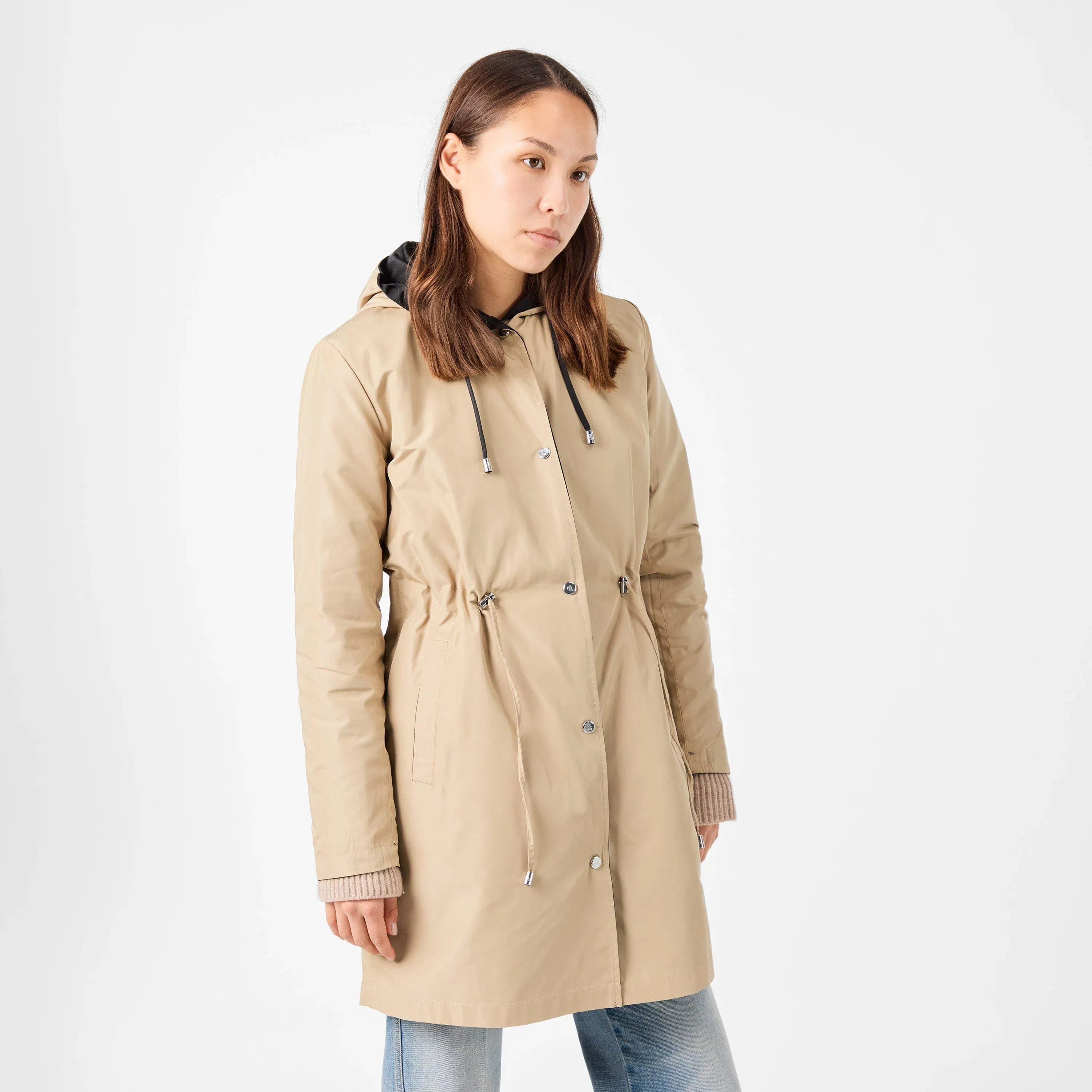 Water-Resistant Adjustable Rain Anorak