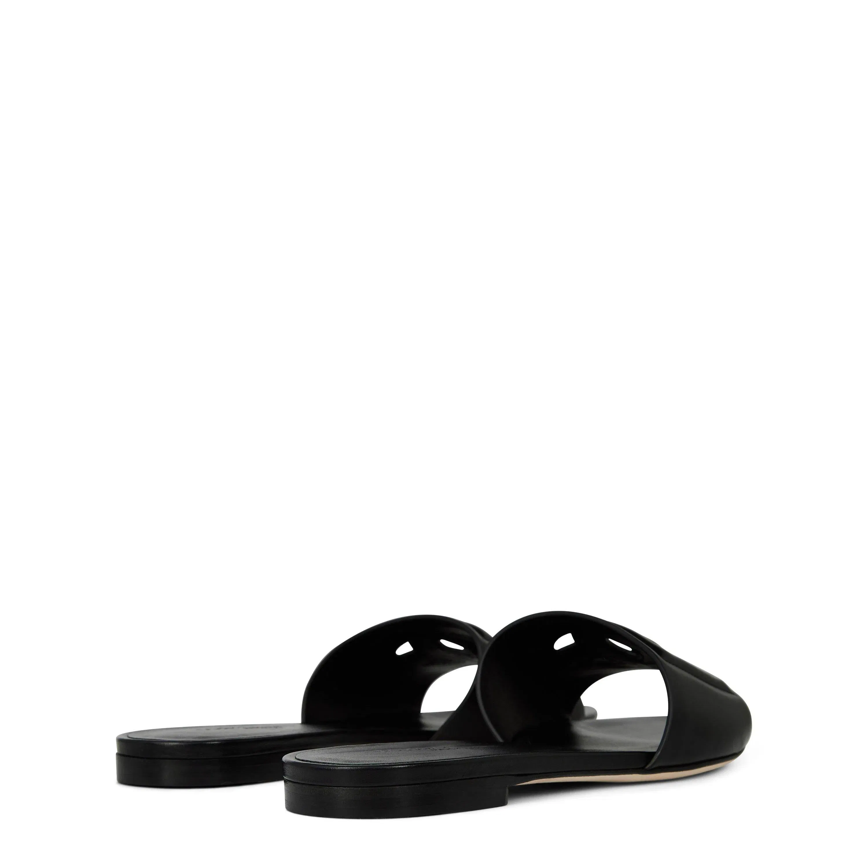 Embossed Leather Bianca Sliders