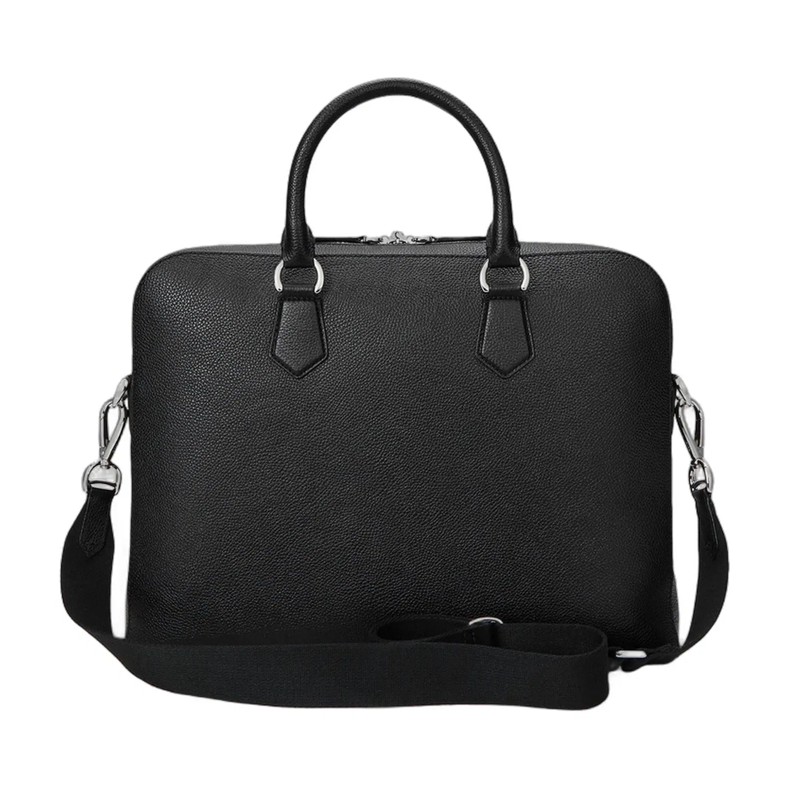 Pebble Leather Commuter Laptop Bag