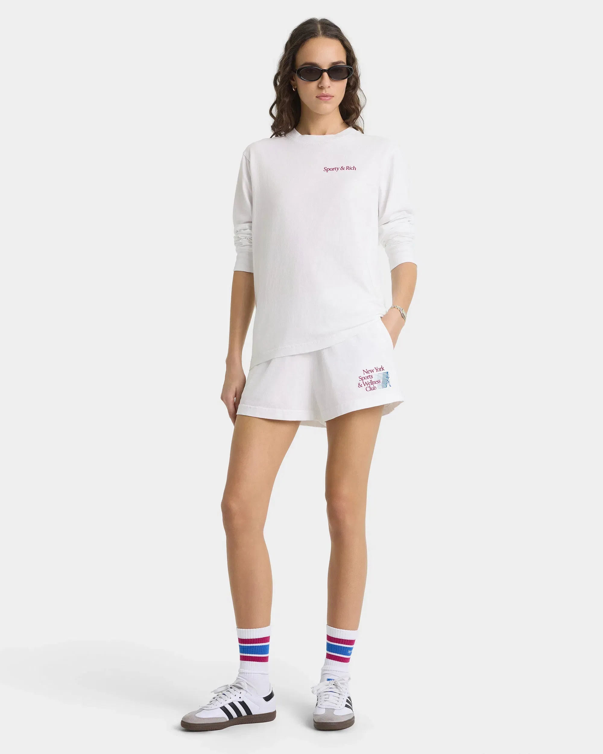 NY Motion Disco Short - White/Berry/Azure
