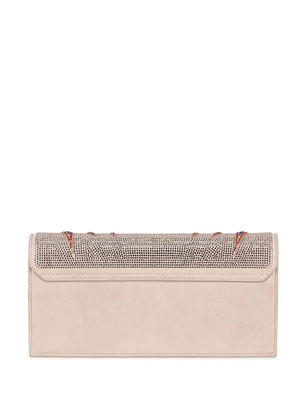 rhinestone-embellished clutch bag