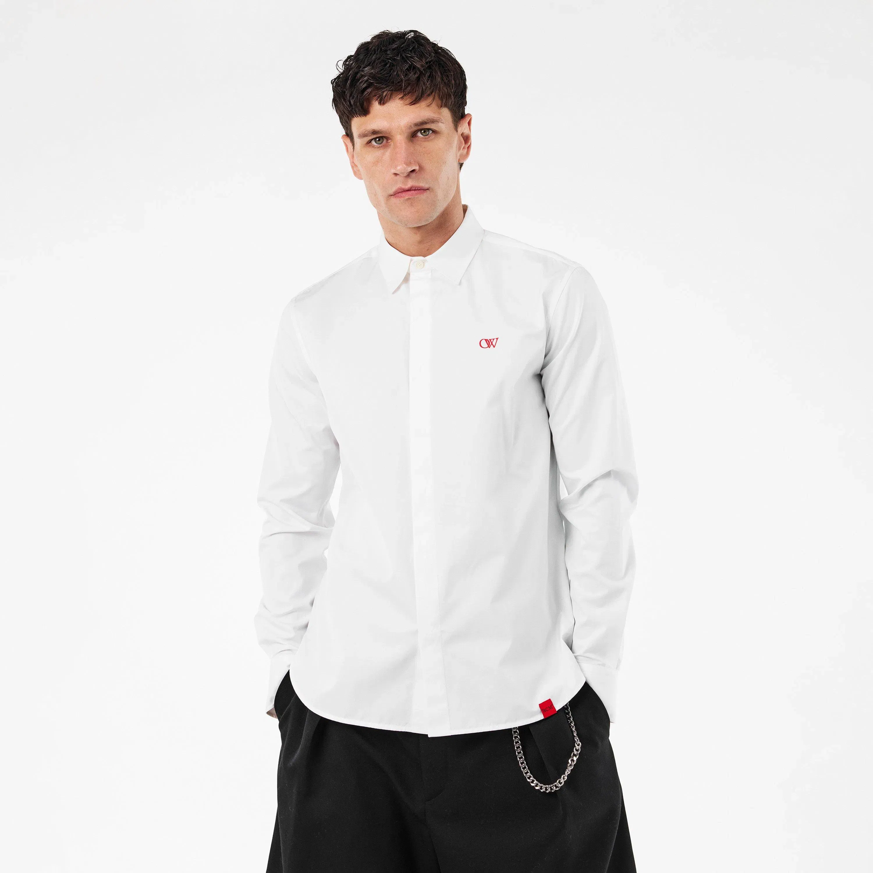 Cotton Long Sleeve Tailored Fit Dress Shirt