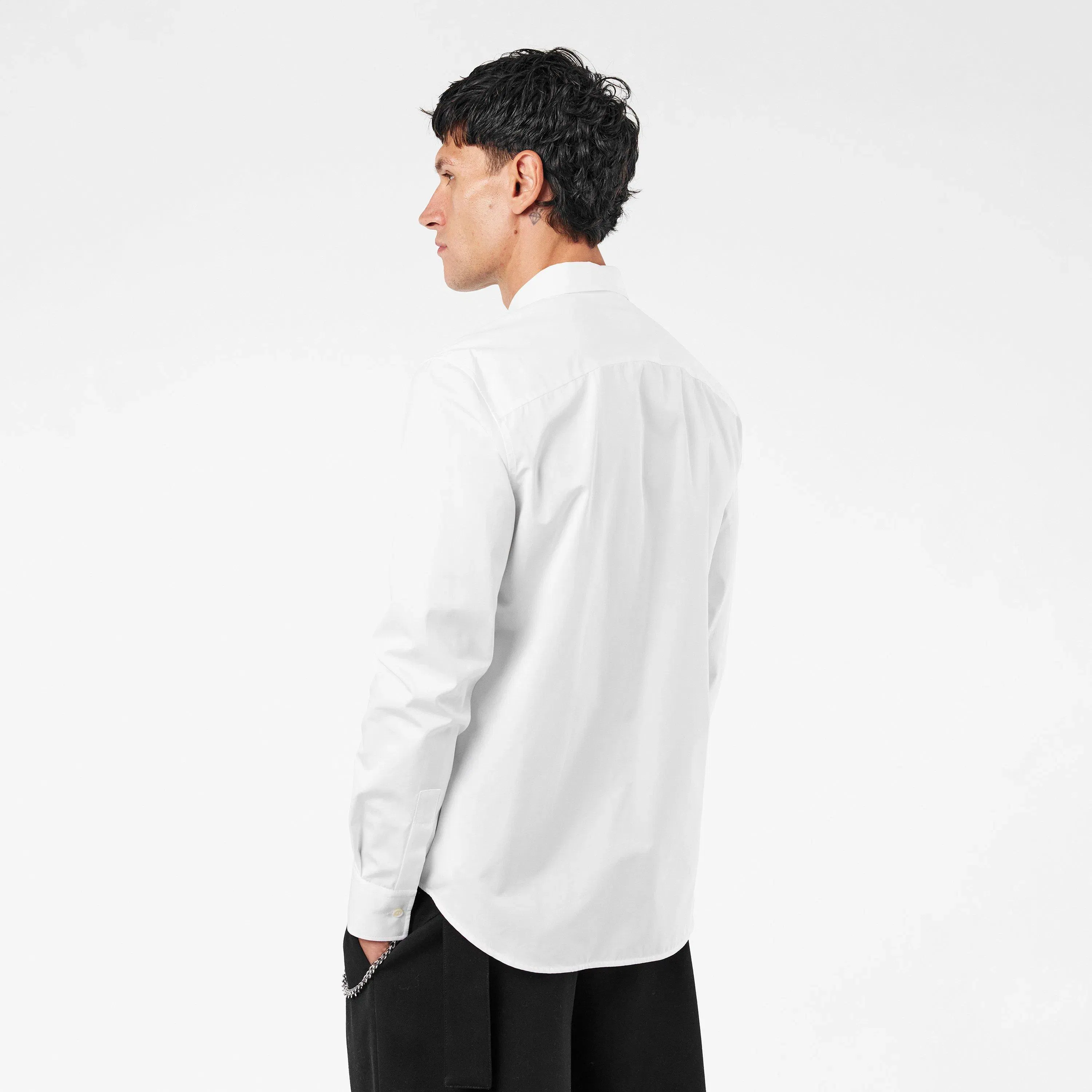 Cotton Long Sleeve Tailored Fit Dress Shirt