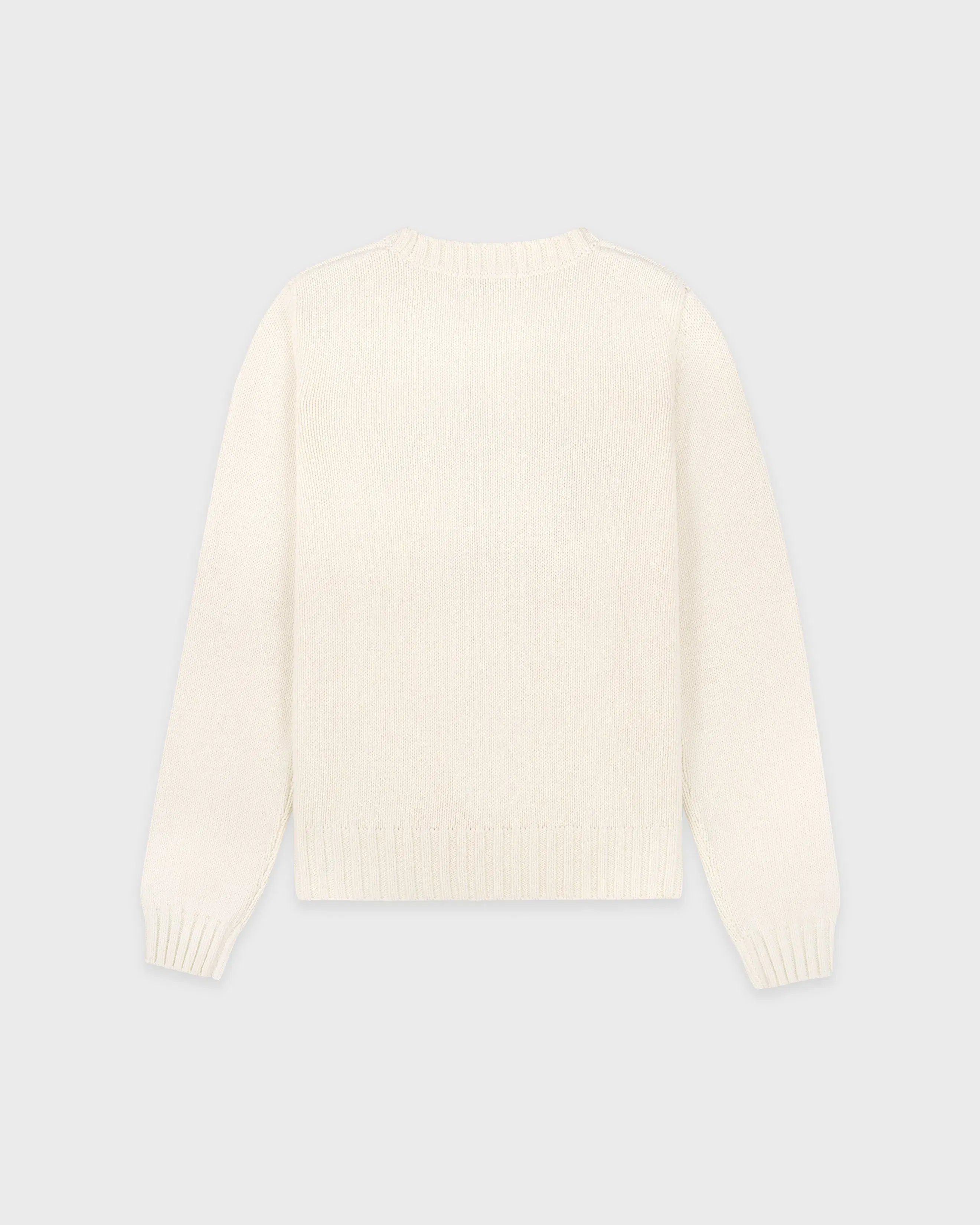 USA Knitted Sweater - Ecru/Navy