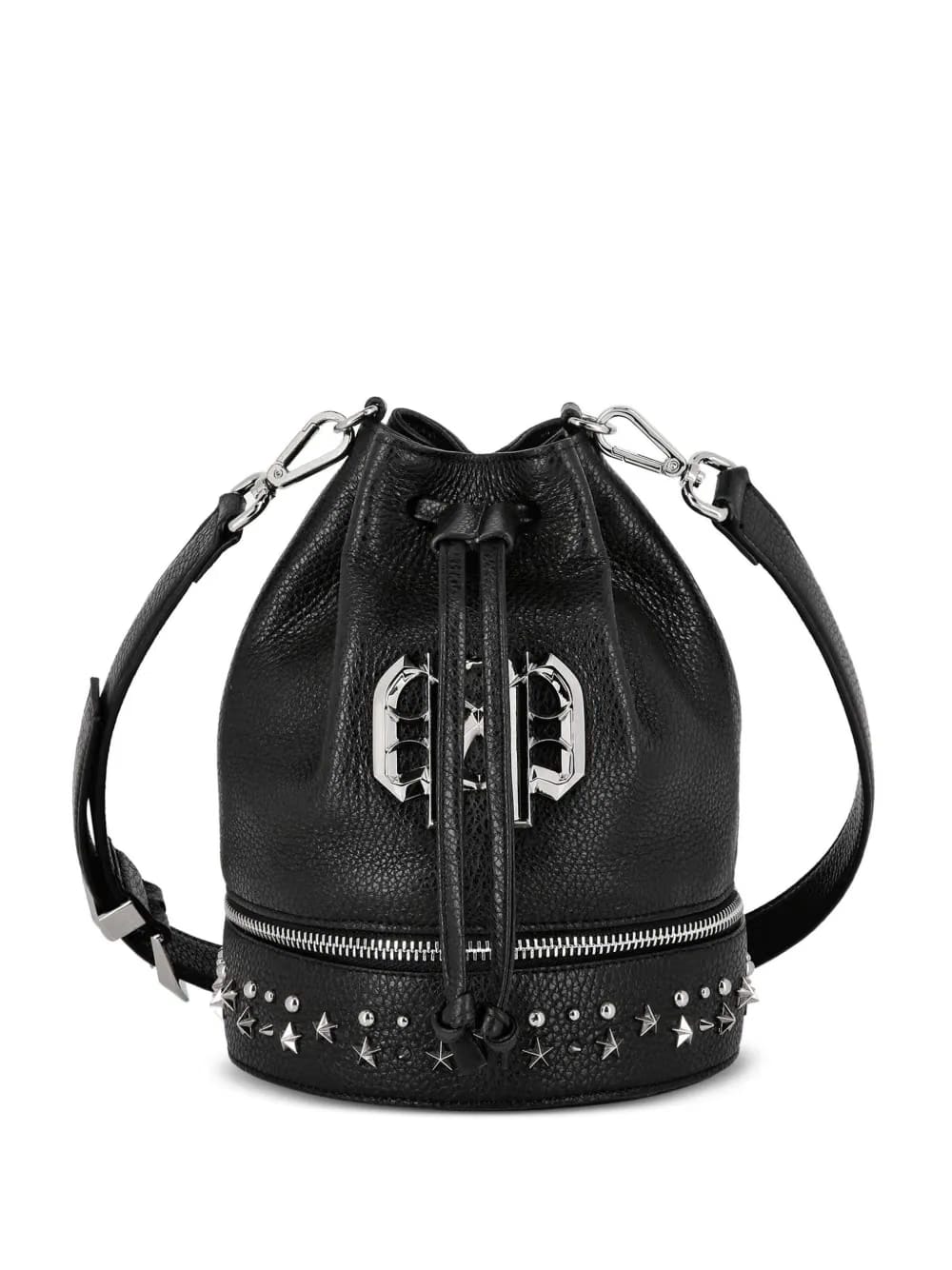 studed bucket bag