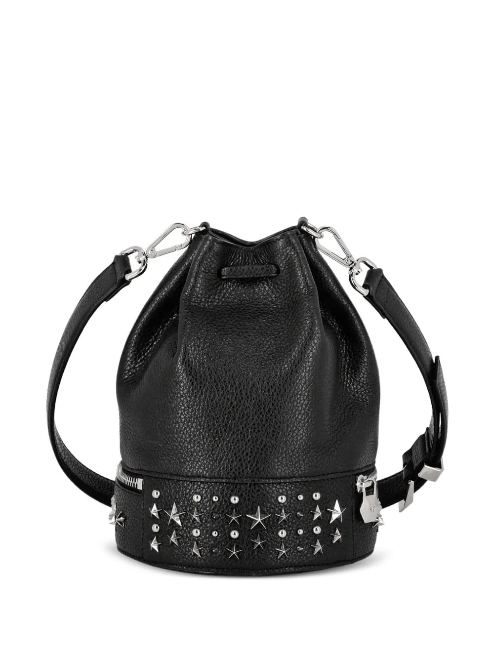 studed bucket bag