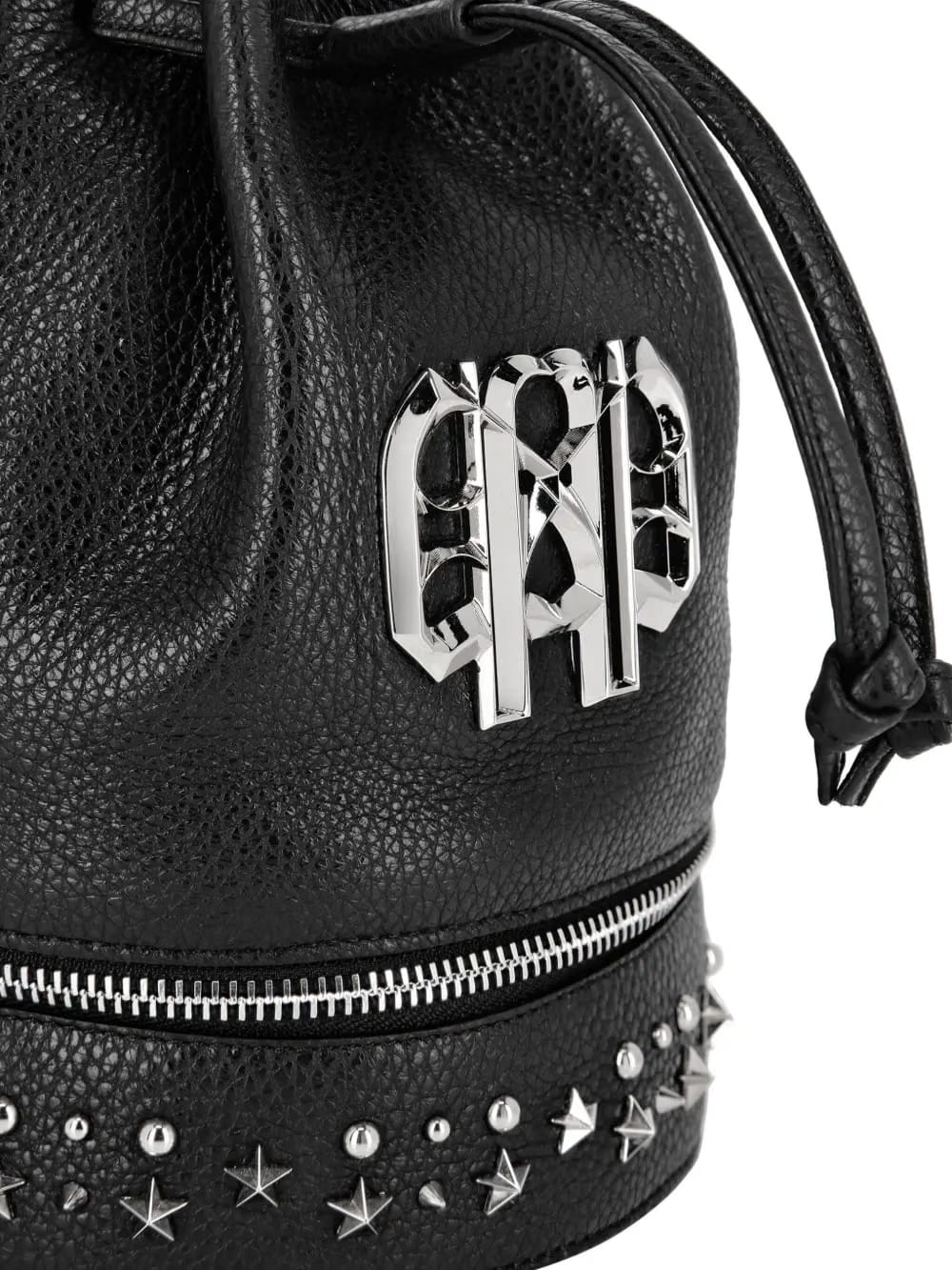 studed bucket bag