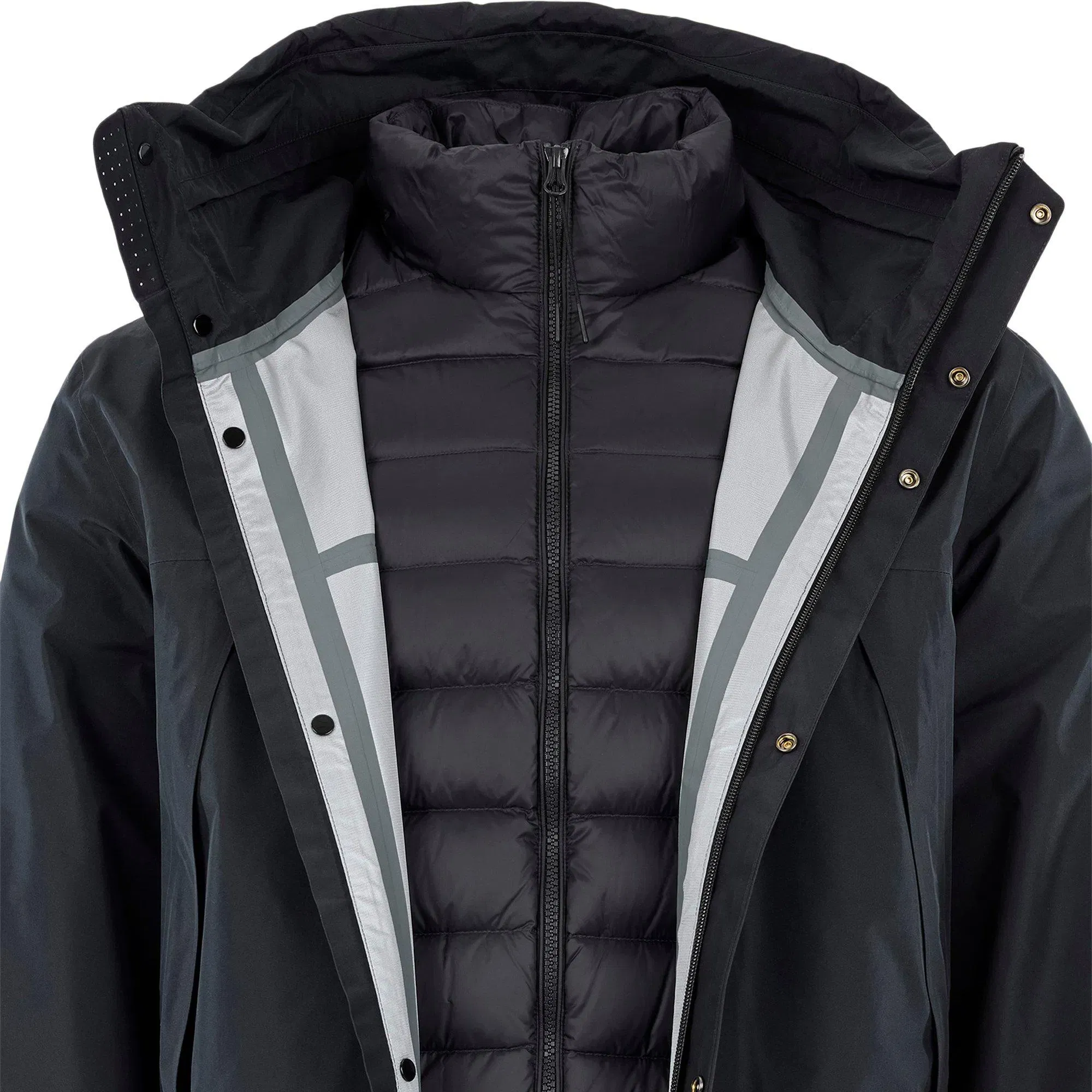 Gore-Tex Windproof Hooded Medium Puffer Jacket