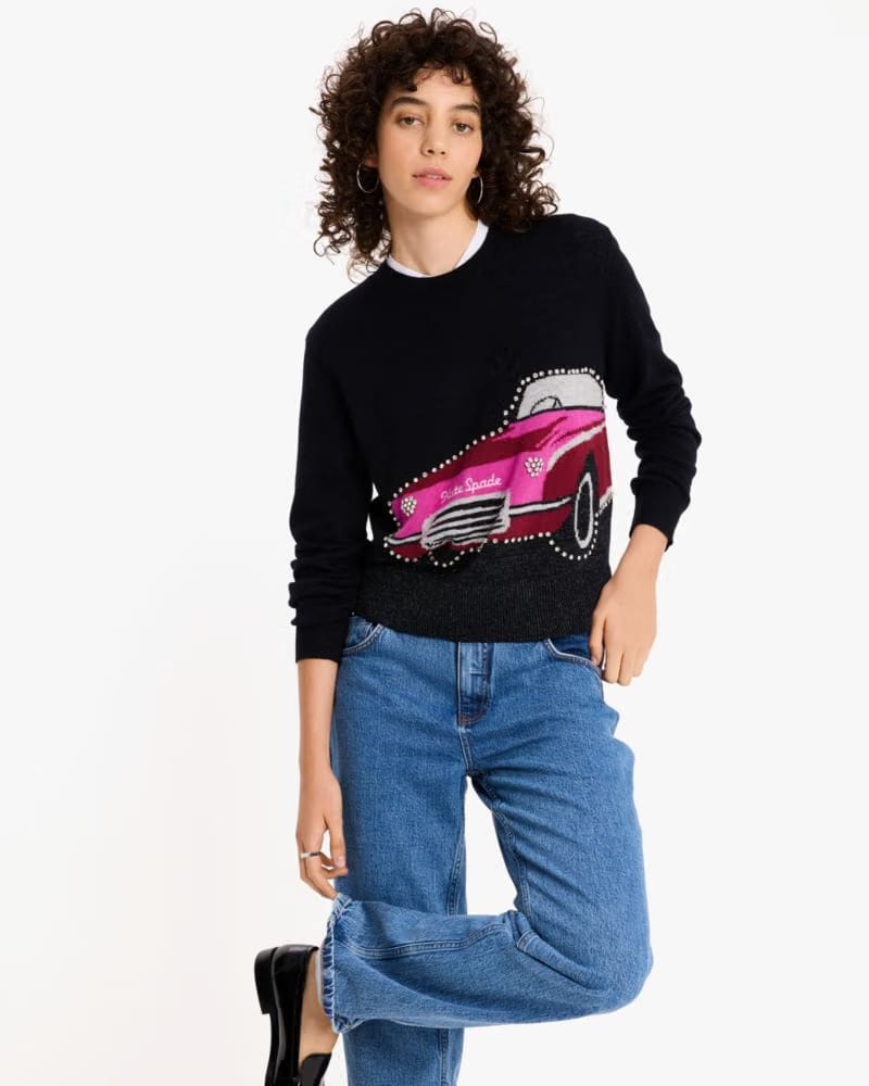 Embellished Car Sweater