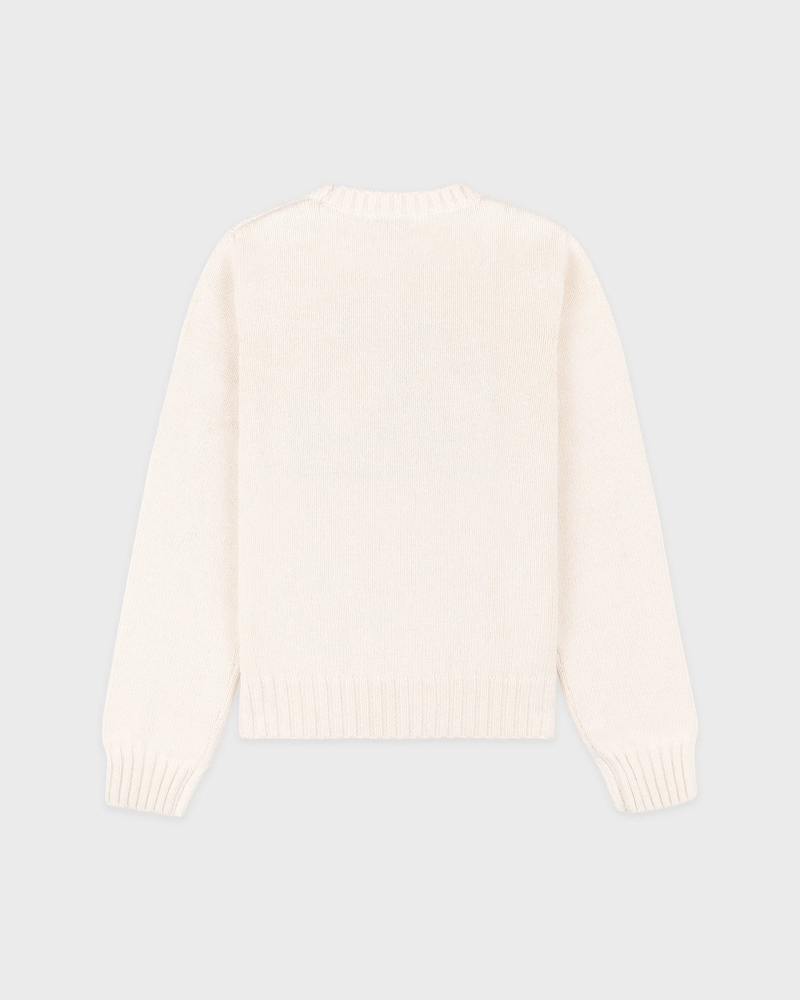 Horse Knitted Sweater - Ecru/Chocolate