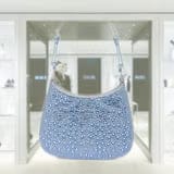 Prada Cleo satin bag with crystals